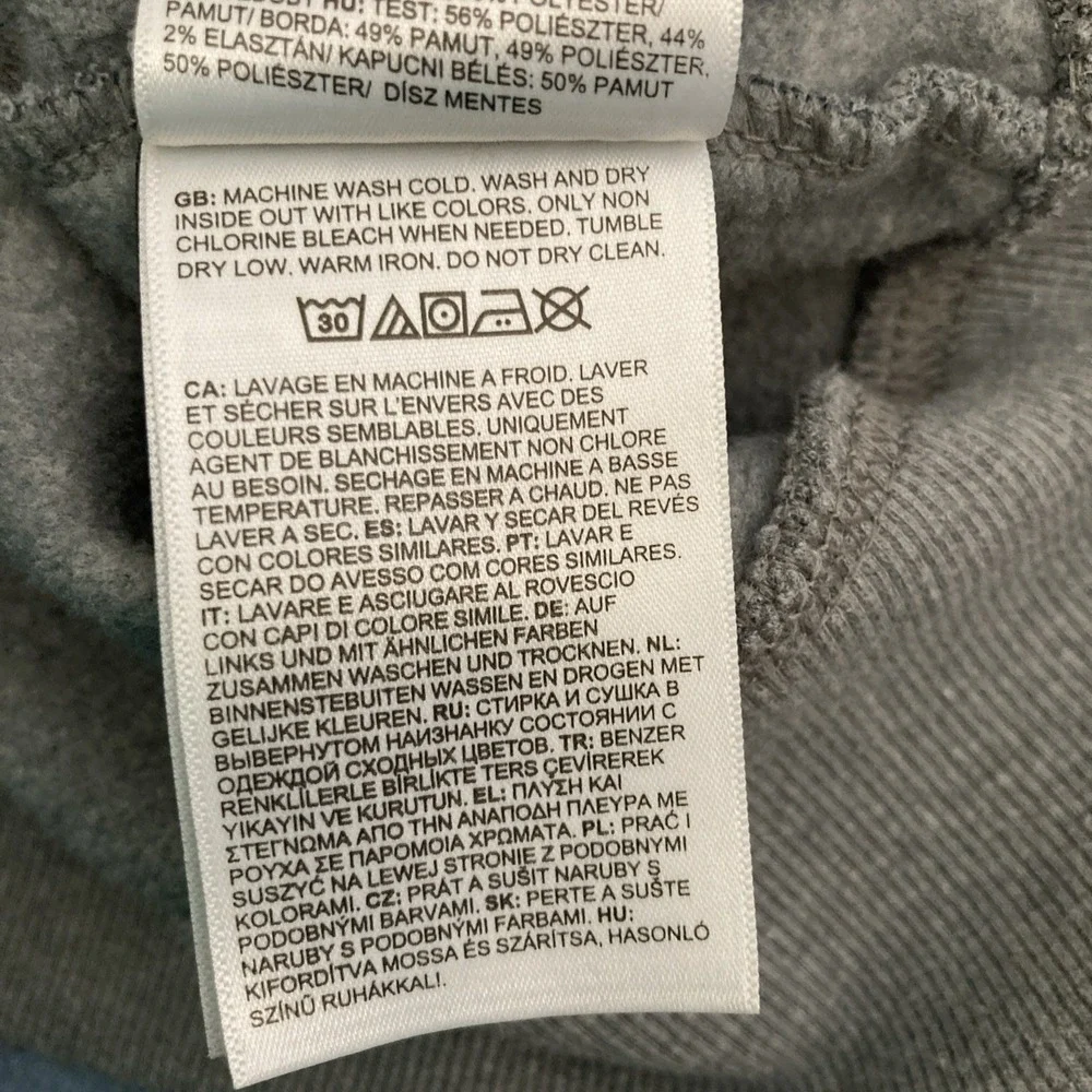 The North Face Gray Half Dome Logo Hoodie (A7R9F) w/Front Pocket - SZ M